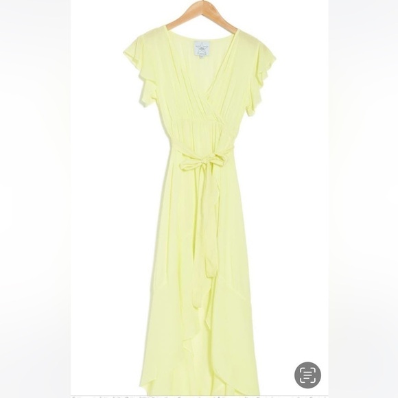 Area StarsTie Front Long Ruffle Dress - Picture 4 of 4